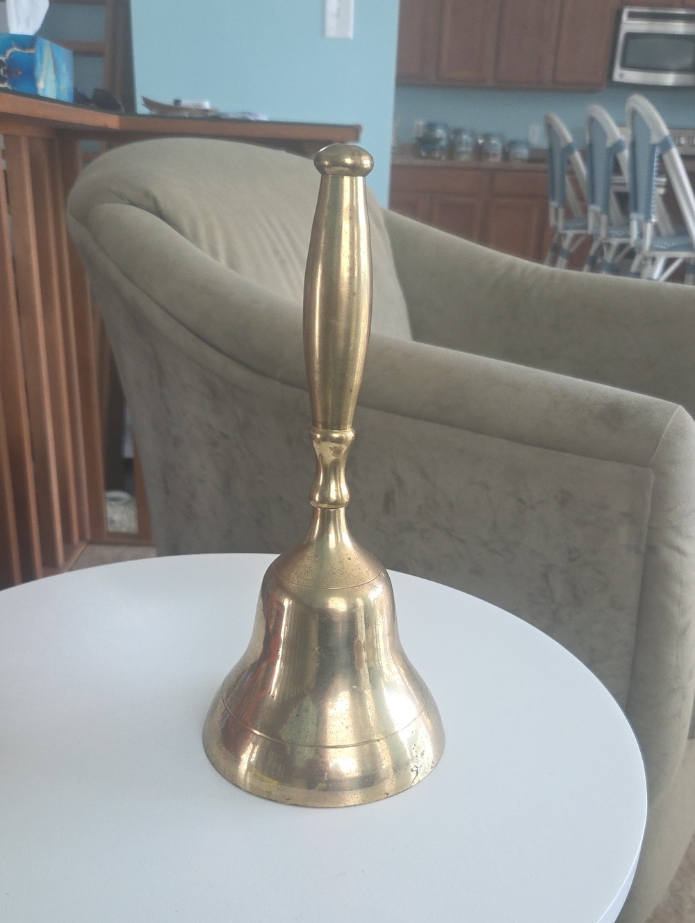 Brass Hand Bell - Polished Gold Finish